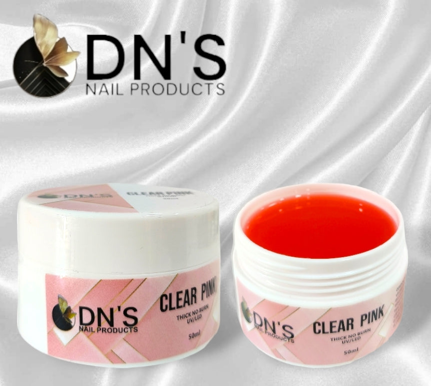 Builder Gel Clear Pink No-burn